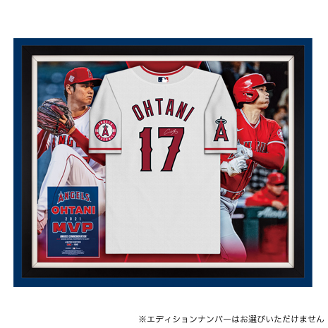 大谷翔平直筆サイン入オーセンティックジャージー展示額セット