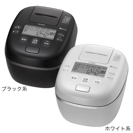 5．5合ブラック系）タイガー 圧力IH土鍋コーティング炊飯器