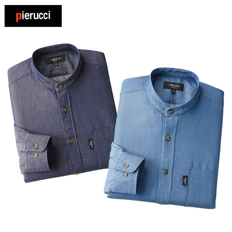 スタンド襟 ピエルッチ デニムシャツ同サイズ2色組 ニッポン放送ラジオショッピング通販 オンライン ラジオリビング スタンド襟 ピエルッチ デニムシャツ同サイズ2色組 ニッポン放送ラジオショッピング通販 オンライン ラジオリビング