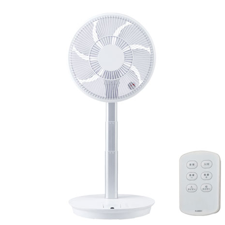 ユアサプライムス＞コンパクト収納DC リビング扇風機