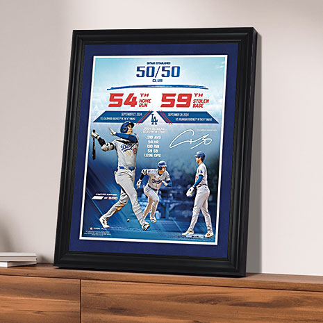 大谷翔平 50/50 達成記念 フォトフレーム フォトミント シルバー