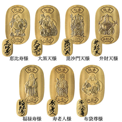 楽天市場】七福神 福禄寿 純金小判 10g 純金 小判 K24 ゴールド