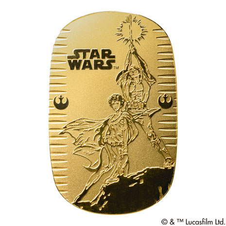 30g・ルーク＆レイア）「スター・ウォーズ」純金小判
