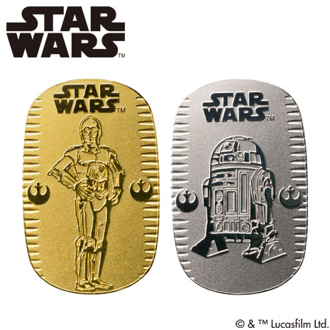 10g・セット）「スター・ウォーズ」純金・純プラチナ小判