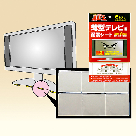 （６枚入×２セット）薄型テレビ用　不動王シート